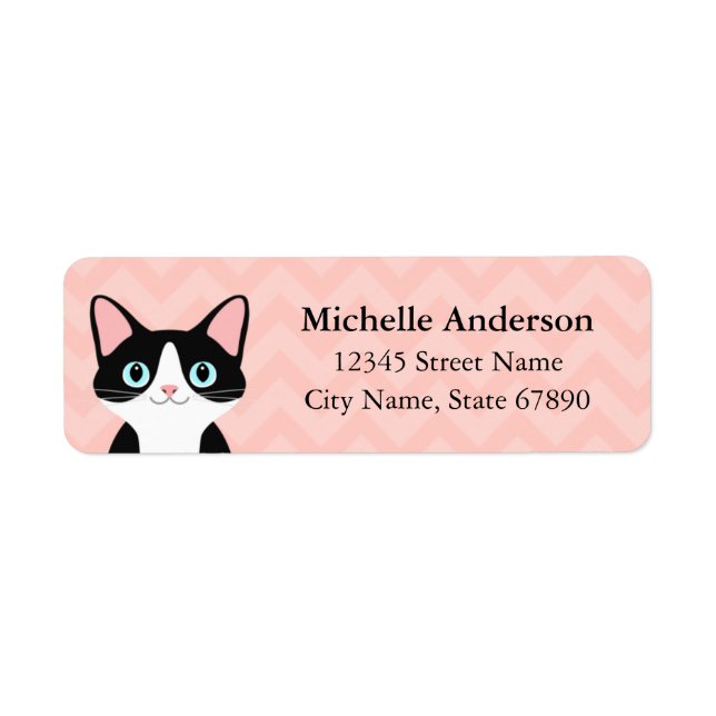 Cat Return Address Labels (Front)