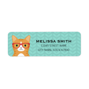 Cat Return Address Labels