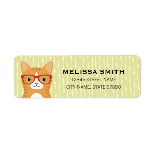 Cat Return Address Labels