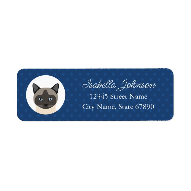 Cat Return Address Labels (Front)