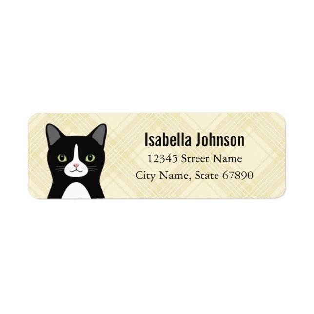 Cat Return Address Labels (Front)