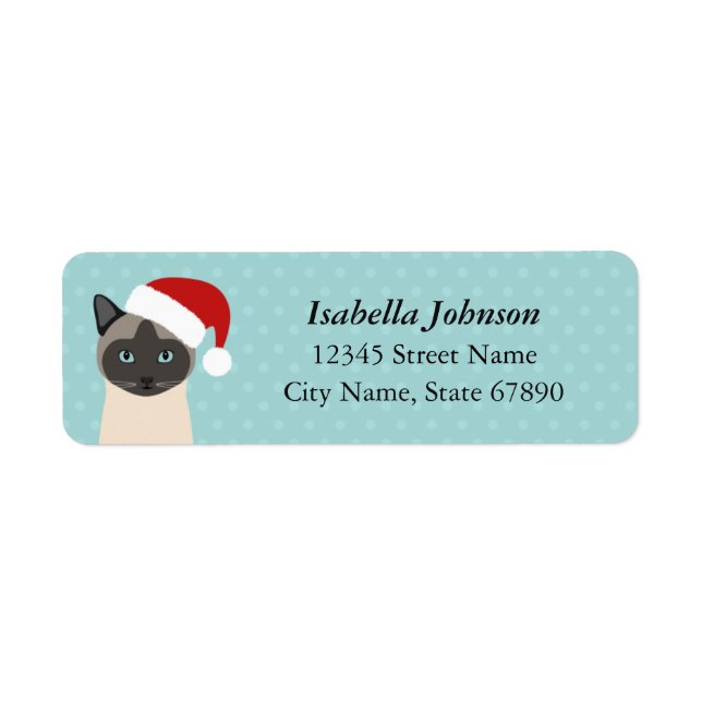 Cat Return Address Labels (Front)