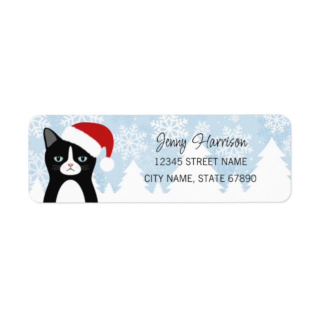 Cat Return Address Labels (Front)
