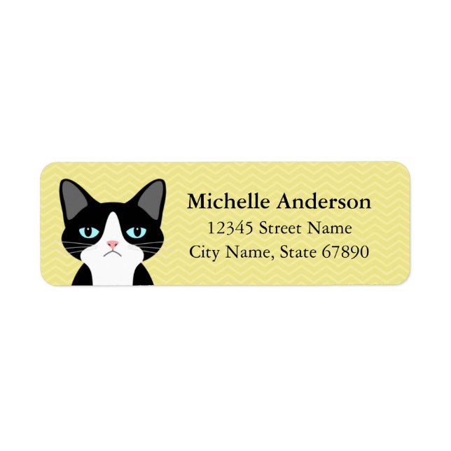 Cat Return Address Labels (Front)