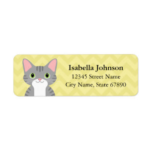 Cat Return Address Labels