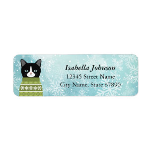Cat Return Address Labels