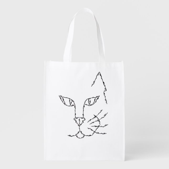 CAT REUSABLE GROCERY BAG (Front)
