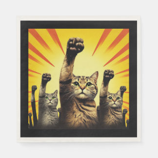 Cat revolution napkins