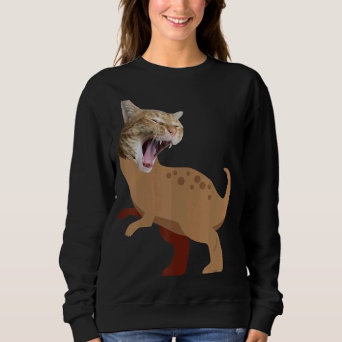 Cat Rex Dino 3 Sweatshirt