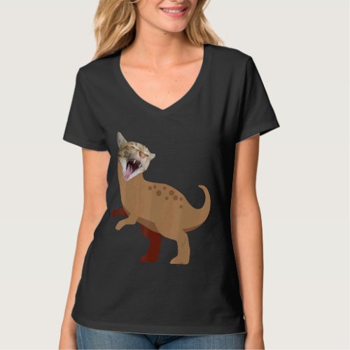 Cat Rex Dino 5 T_Shirt