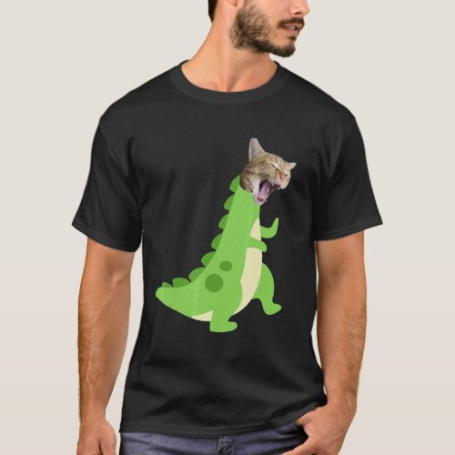 Cat Rex Dino 7 T_Shirt