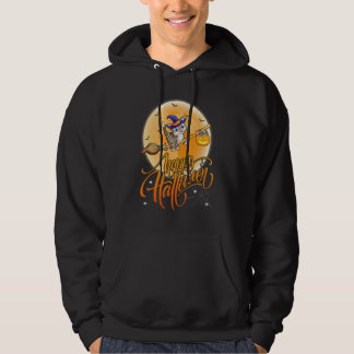 Cat Ride Witch Shotgun Moon Vintage Cat Halloween Hoodie