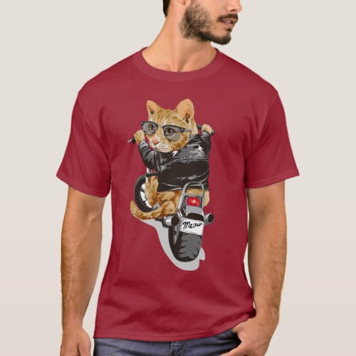 cat rider t_shirt