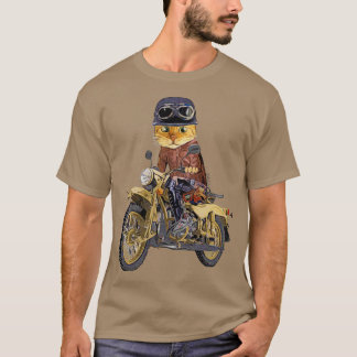 Cat riding motorcycle T-Shirt