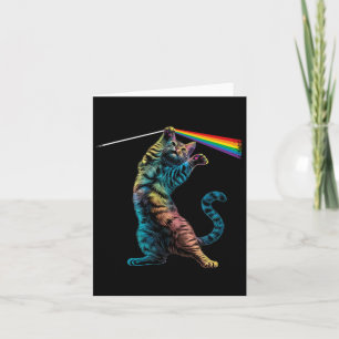 Cat Rock Music Concert Band Rock Cat  Card