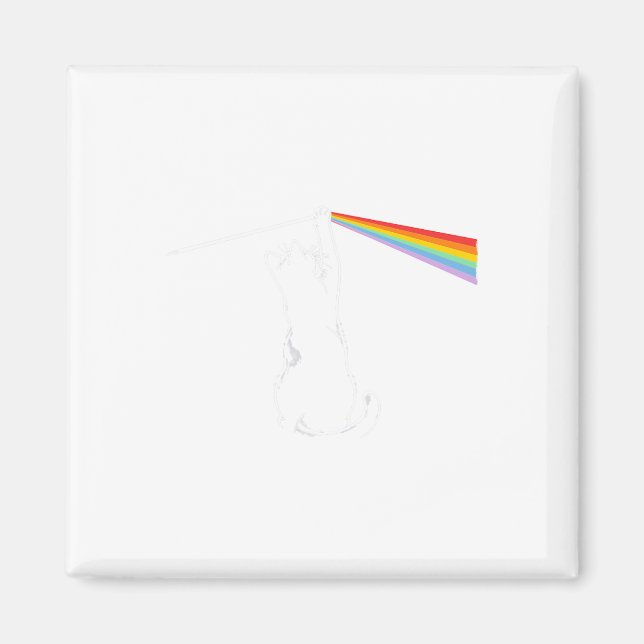 Cat Rock Music Funny Cat Colors  Magnet (Front)