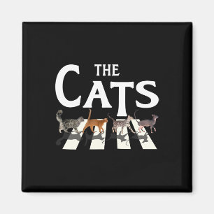 Cat Rock Music Funny Cat Lover Gifts For Men  Magnet