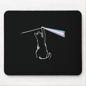 Cat Rock Music Trans Pride Lgbt Transgender Cat Lo Mouse Pad