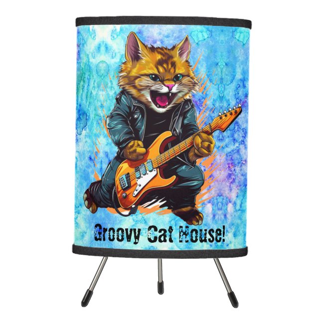 Cat Rockstar lamp (Front)