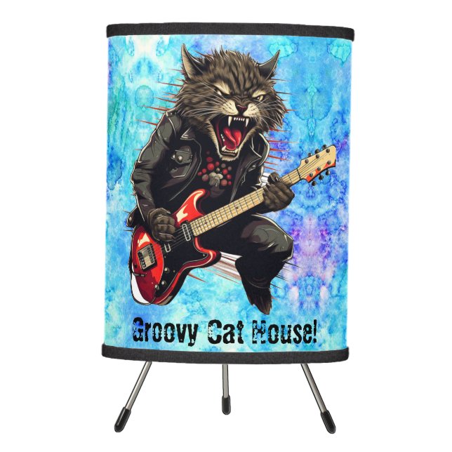 Cat Rockstar lamp (Front)