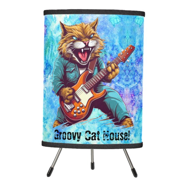 Cat Rockstar lamp (Front)