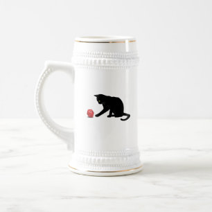 Cat Rolling Dice RPG Role Playing Games Beer Stein
