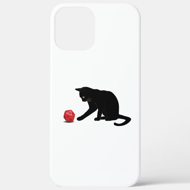 Cat Rolling Dice RPG Role Playing Games Case-Mate iPhone Case (Back)