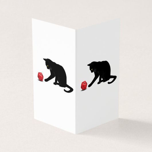 Cat Rolling Dice RPG Role Playing Games Gaming Lov (Outside)