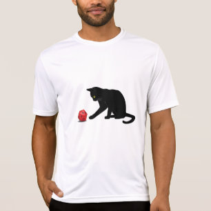 Cat Rolling Dice RPG Role Playing Games Gaming Lov T-Shirt