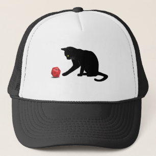 Cat Rolling Dice RPG Role Playing Games Gaming Lov Trucker Hat