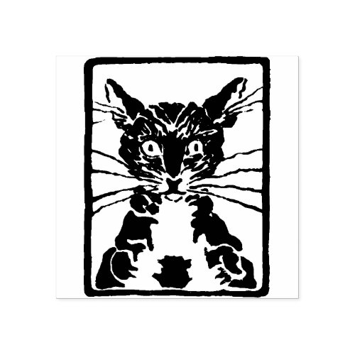 Cat  Rubber Stamp 