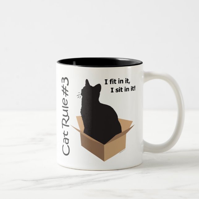 Cat Rule #3 Mugs (Right)