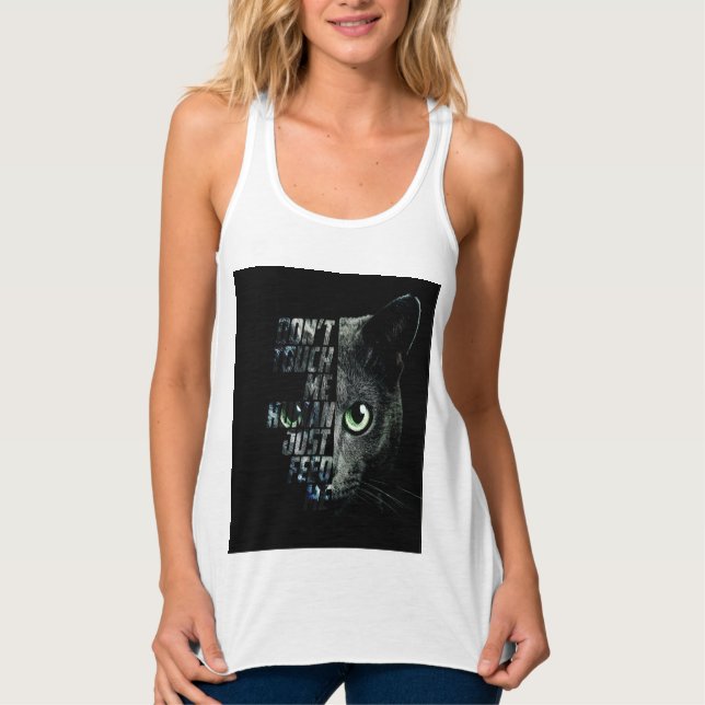 Cat rules tank top (Front)