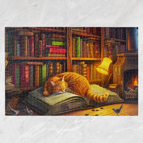 Catâs Daydream Cute Kitten Gift for Cat Lover Jigsaw Puzzle