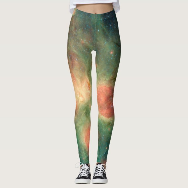 Cat’s Paw Nebula Milky Way Leggings (Front)