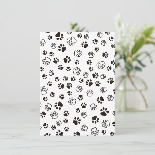 Catâs Paws Repeated Pattern Holiday Card