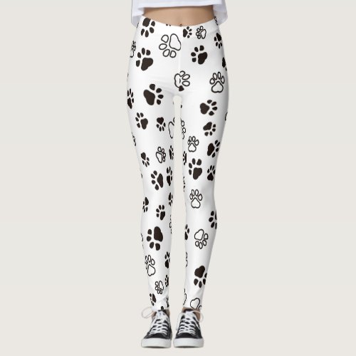 Cats Paws Repeated Pattern Leggings