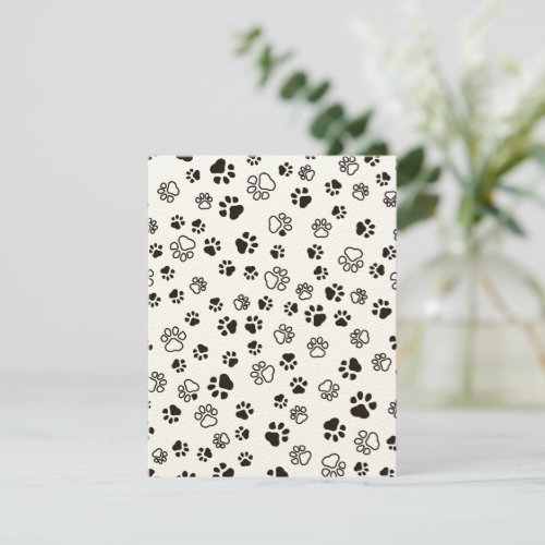 Catâs Paws Repeated Pattern Note Card