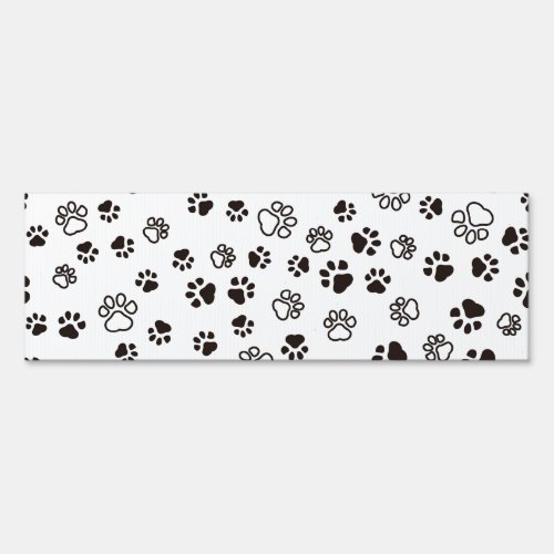 Cats Paws Repeated Pattern Sign