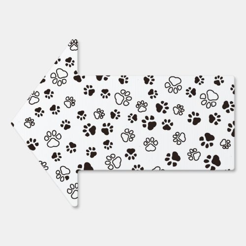 Cats Paws Repeated Pattern Sign