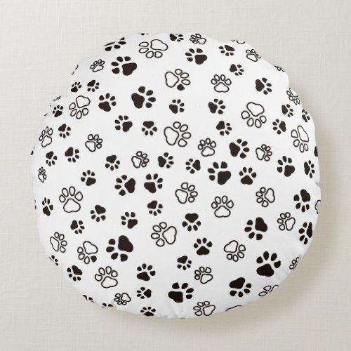 Cats Paws Round Pillow