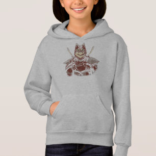 Cat Samurai Warrior Japanese Hoodie