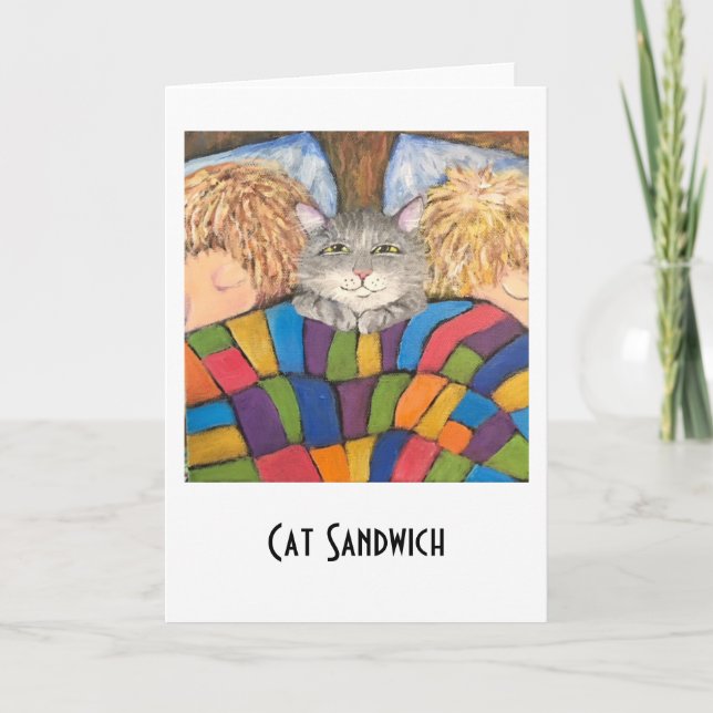 Cat Sandwich Holiday Card (Front)