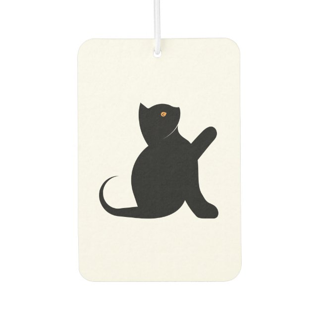 Cat Saying Hello Air Freshener (Front)