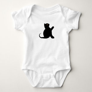 Cat Saying Hello Baby Bodysuit