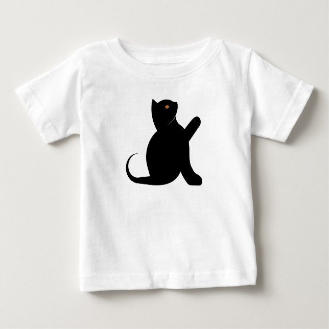 Cat Saying Hello Baby T-Shirt (Front)