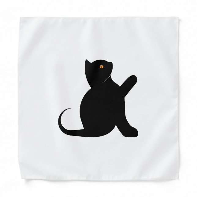 Cat Saying Hello Bandana (Front)