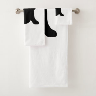Cat Saying Hello Bath Towel Set