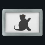 Cat Saying Hello Belt Buckle<br><div class="desc">A cat saying hello is a cat design that looks at you when you wear the product,  giving you the impression that it is talking to you, 
Have fun with your future friend,  🐱</div>