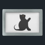 Cat Saying Hello Belt Buckle<br><div class="desc">A cat saying hello is a cat design that looks at you when you wear the product,  giving you the impression that it is talking to you, 
Have fun with your future friend,  🐱</div>